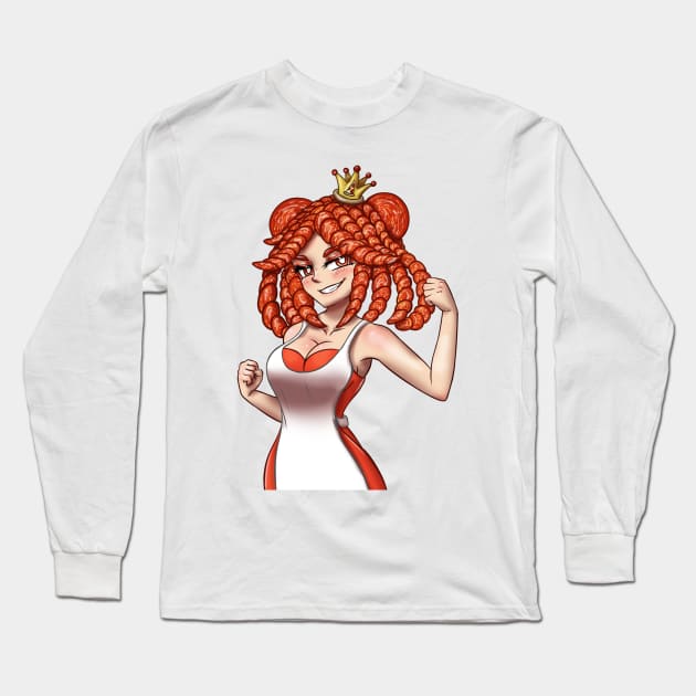 Pepperoni-Queen Long Sleeve T-Shirt by AV90